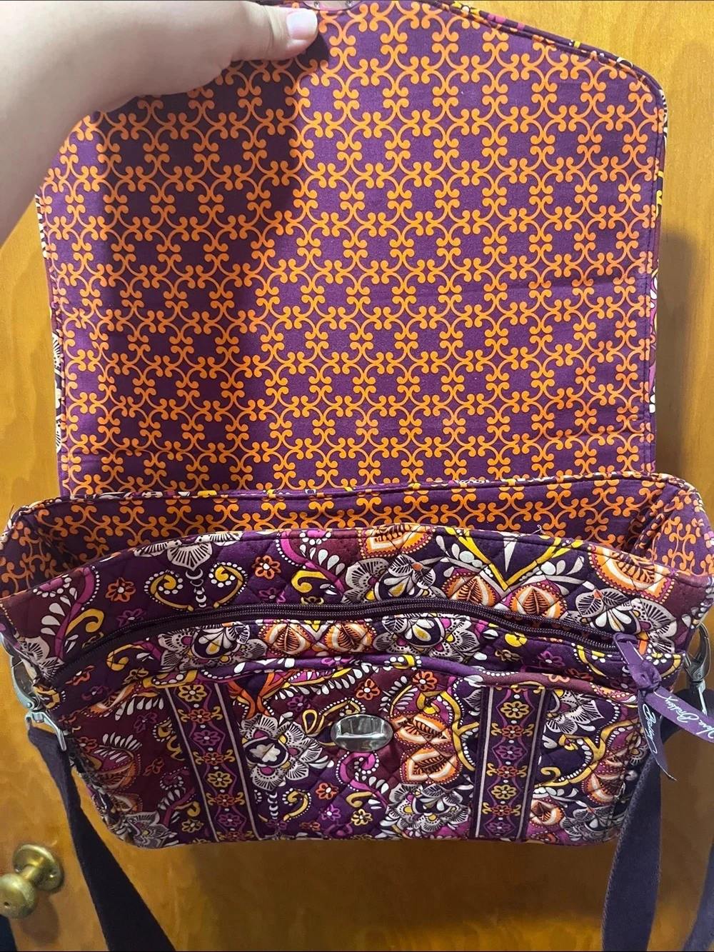 Vera Bradley Safari Sunset Attaché Messenger Bag